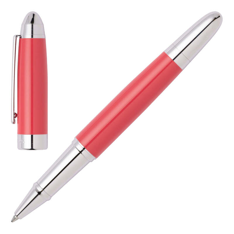 Caneta RollerBall Icon Corail/Chrome - Mercado de Luxo - O Maior E-Commerce de Bens, Produtos e Serviços de Luxo do Brasil.