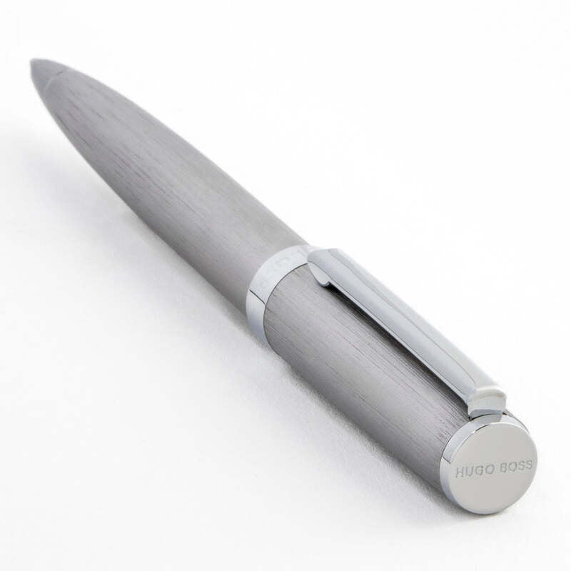 Caneta Esferográfica Gear Brushed Chrome - Mercado de Luxo - O Maior E-Commerce de Bens, Produtos e Serviços de Luxo do Brasil.