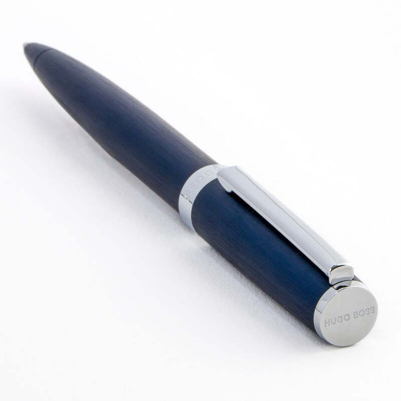 Caneta Esferográfica Gear Brushed Navy - Mercado de Luxo - O Maior E-Commerce de Bens, Produtos e Serviços de Luxo do Brasil.