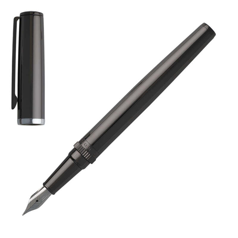 Caneta Tinteiro Gear Metal Dark Chrome
