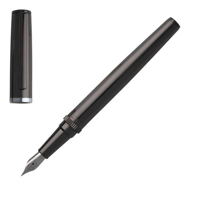 Caneta Tinteiro Gear Metal Dark Chrome - Mercado de Luxo - O Maior E-Commerce de Bens, Produtos e Serviços de Luxo do Brasil.