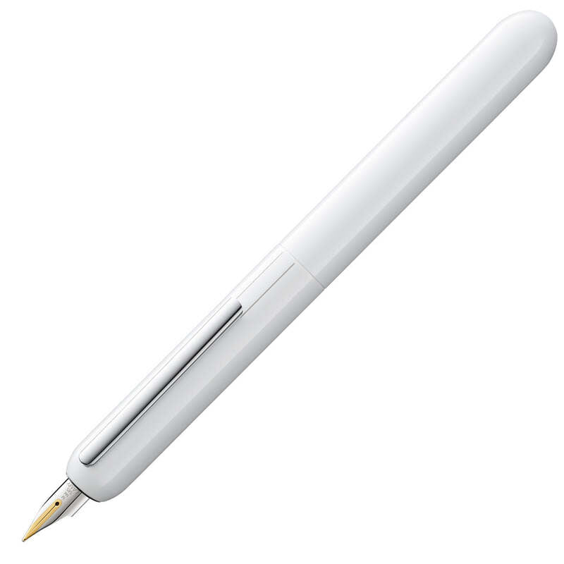 Caneta Tinteiro Dialog Pianowhite Ouro 14k 074