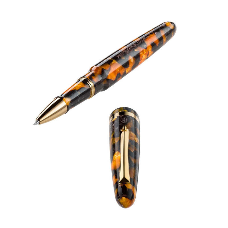 Caneta RollerBall Venetia Havana Amber - Mercado de Luxo - O Maior E-Commerce de Bens, Produtos e Serviços de Luxo do Brasil.