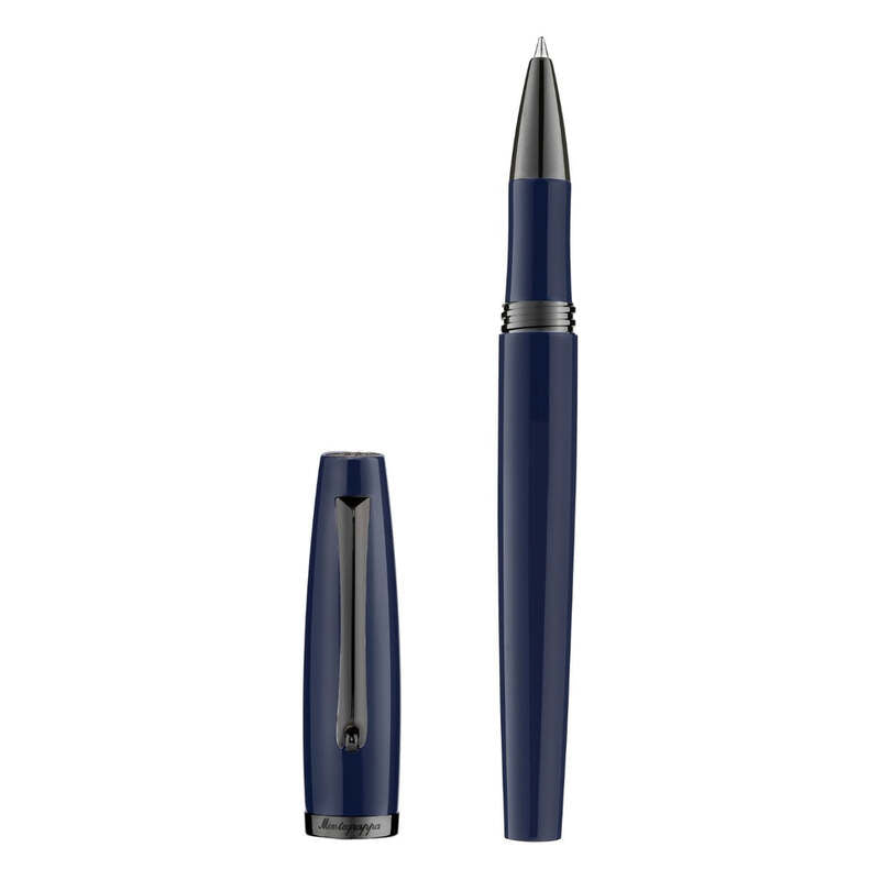 Caneta RollerBall Manager Navy Ruthenium