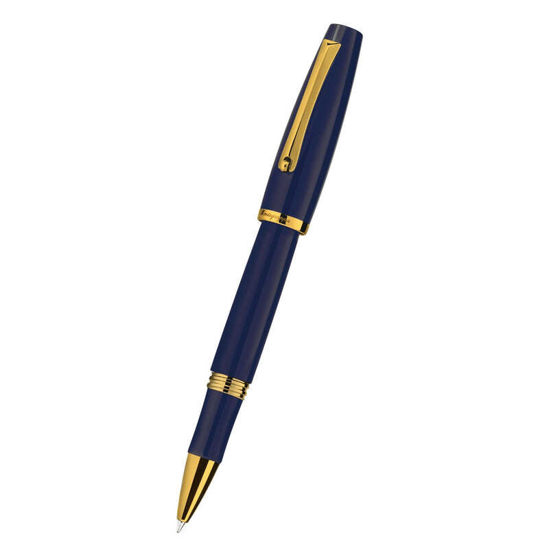 Caneta RollerBall Manager Navy Gold - Mercado de Luxo - O Maior E-Commerce de Bens, Produtos e Serviços de Luxo do Brasil.