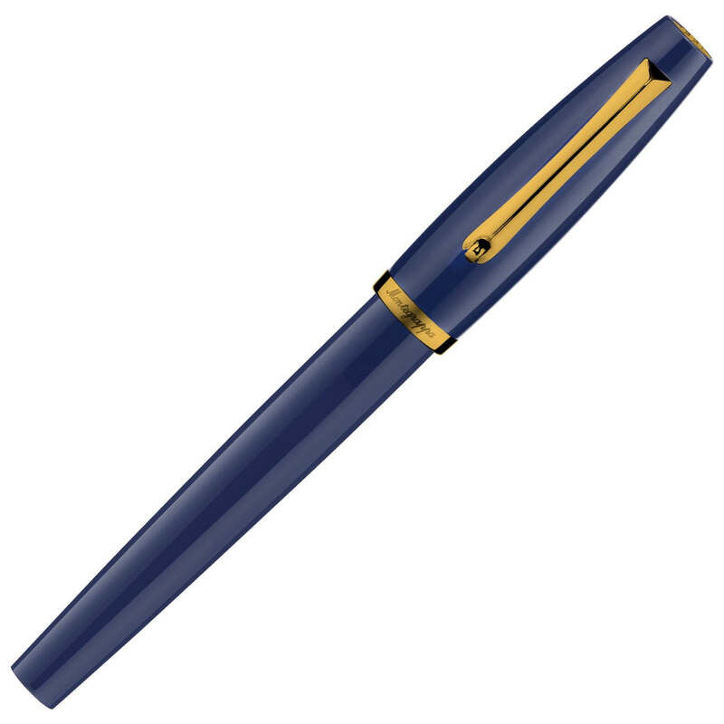 Caneta RollerBall Manager Navy Gold - Mercado de Luxo - O Maior E-Commerce de Bens, Produtos e Serviços de Luxo do Brasil.