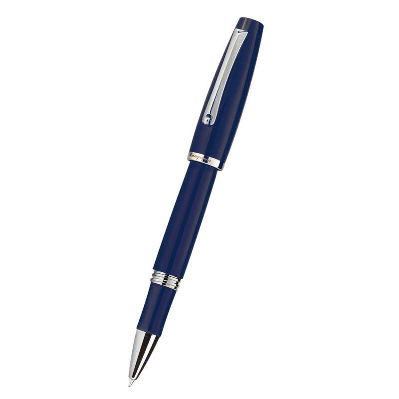 Caneta RollerBall Manager Navy Steel - Mercado de Luxo - O Maior E-Commerce de Bens, Produtos e Serviços de Luxo do Brasil.