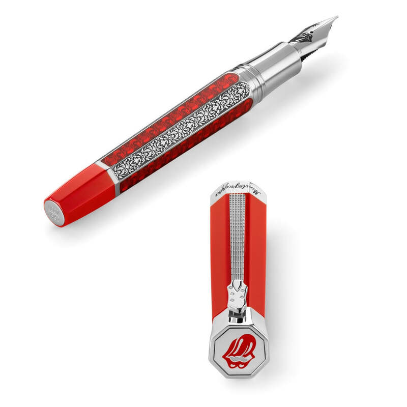 Caneta Tinteiro Rolling Stones Legacy 1962 Scarlet - Mercado de Luxo - O Maior E-Commerce de Bens, Produtos e Serviços de Luxo do Brasil.
