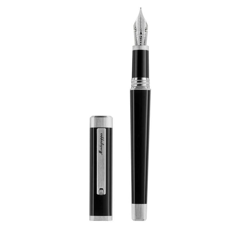 Caneta Tinteiro Quattro Palladium IP - Ouro 14k Flex