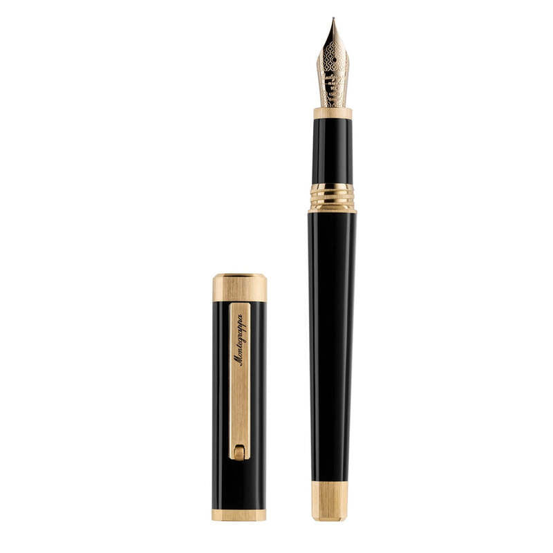 Caneta Tinteiro Quattro Gold IP - Ouro 14k