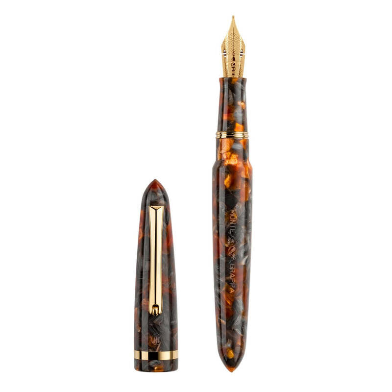 Caneta Tinteiro Venetia Plume Agate - Ouro 14k Flex