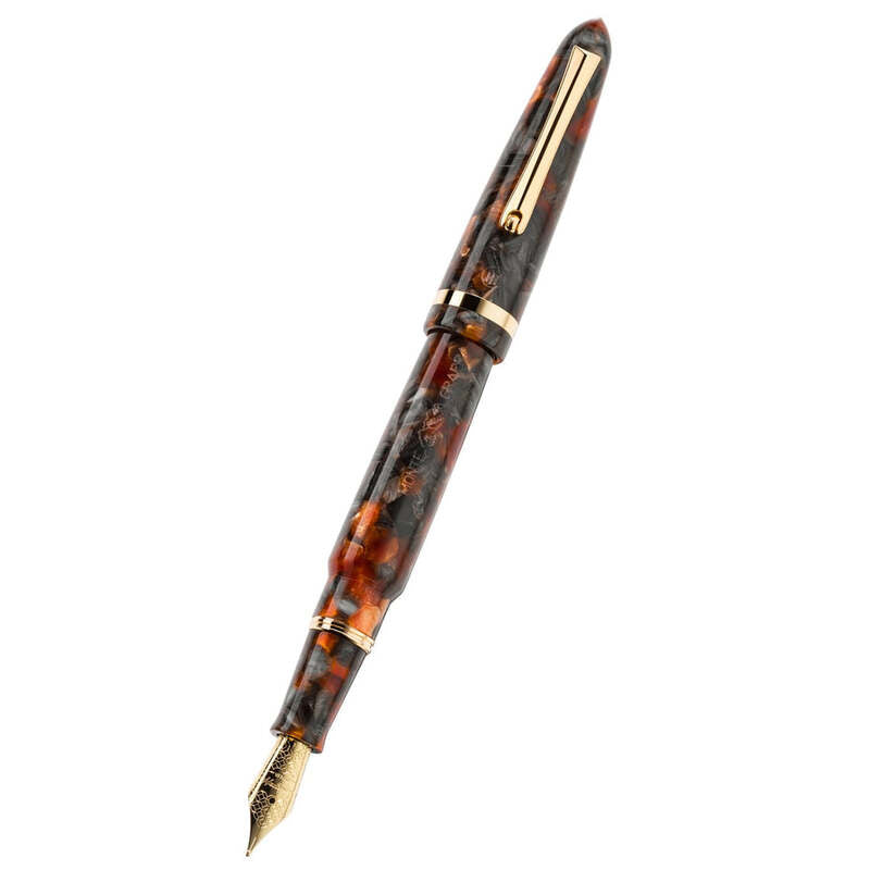 Caneta Tinteiro Venetia Plume Agate Steel - Mercado de Luxo - O Maior E-Commerce de Bens, Produtos e Serviços de Luxo do Brasil.