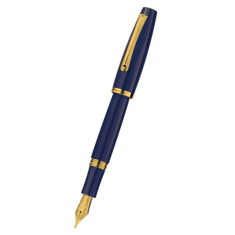 Caneta Tinteiro Manager Navy Gold - Mercado de Luxo - O Maior E-Commerce de Bens, Produtos e Serviços de Luxo do Brasil.