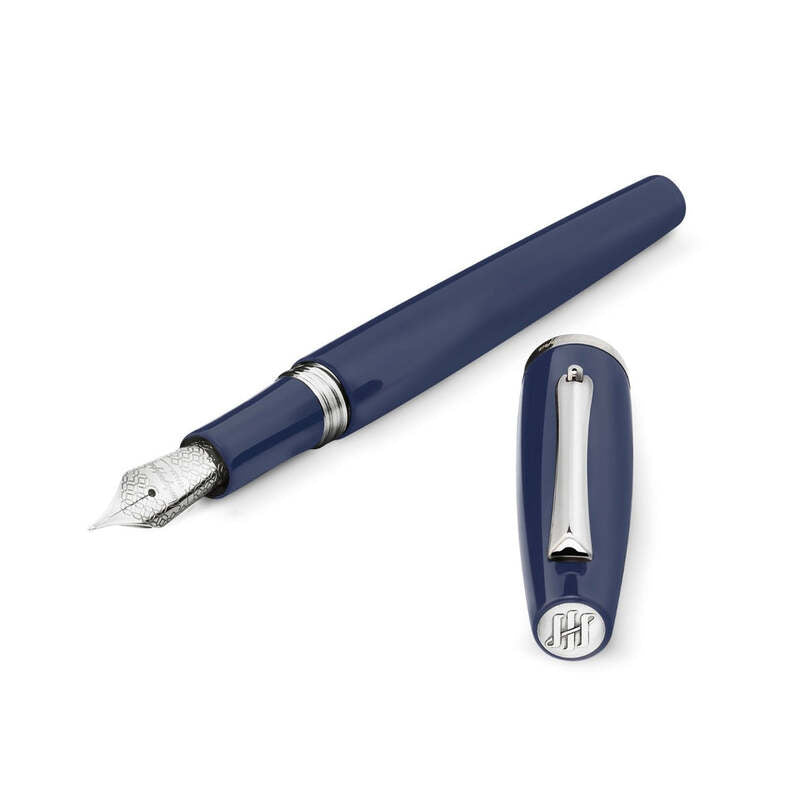 Caneta Tinteiro Manager Navy Steel - Mercado de Luxo - O Maior E-Commerce de Bens, Produtos e Serviços de Luxo do Brasil.