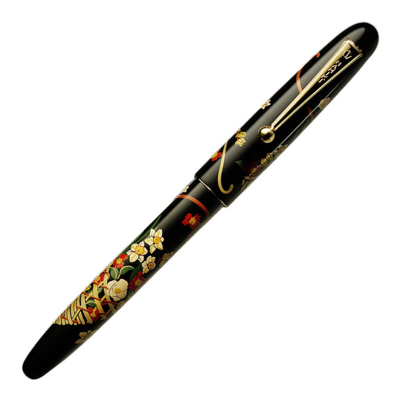 Caneta Tinteiro Nippon Art Tradition Flower Basket