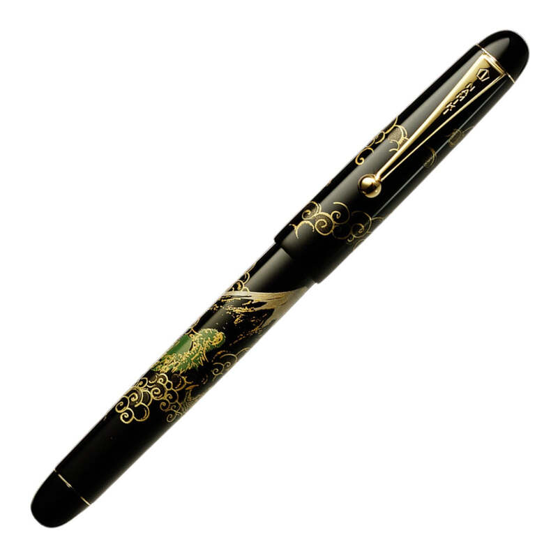 Caneta Tinteiro Nippon Art Tradition Mount Fuji & Dragon