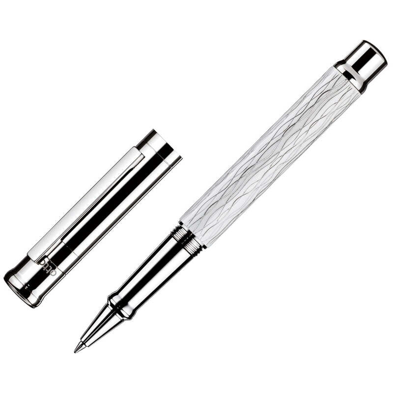 Caneta RollerBall Design 04 Wave Platin