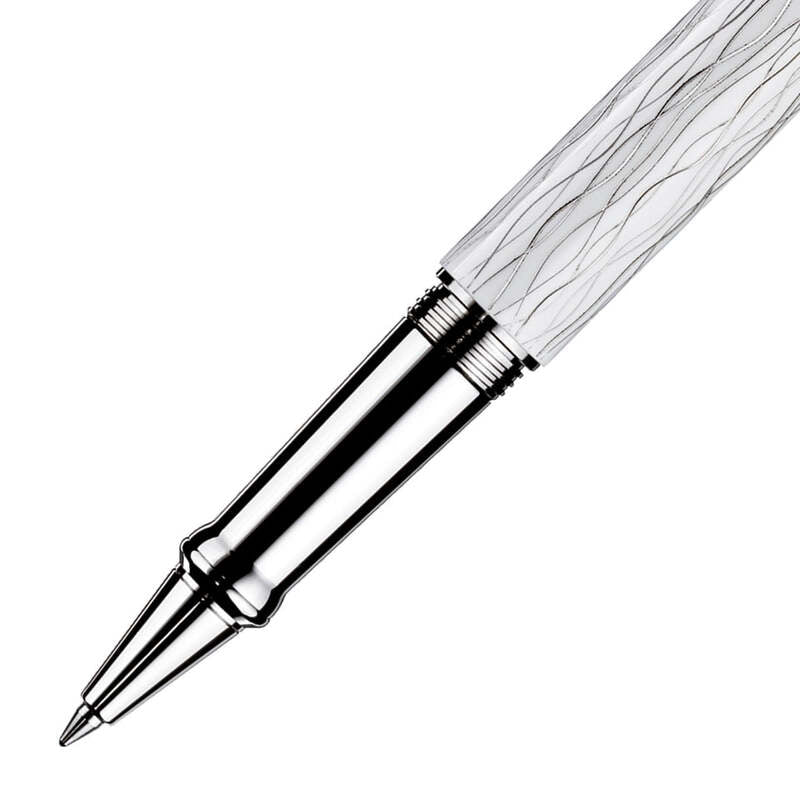 Caneta RollerBall Design 04 Wave Platin - Mercado de Luxo - O Maior E-Commerce de Bens, Produtos e Serviços de Luxo do Brasil.