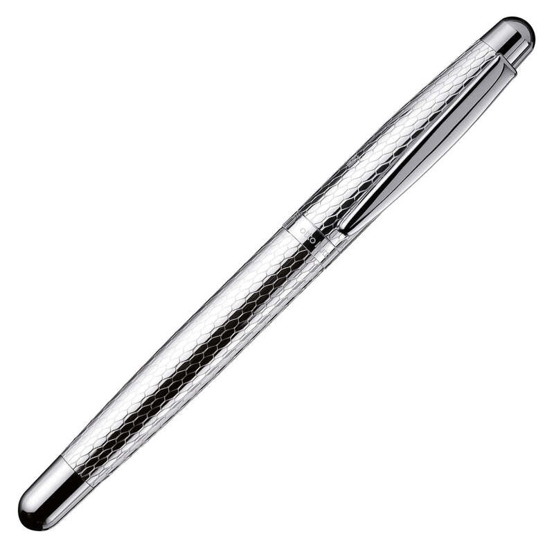 Caneta RollerBall Design 02 Sterling Honeycomb Guilloche - Mercado de Luxo - O Maior E-Commerce de Bens, Produtos e Serviços de Luxo do Brasil.