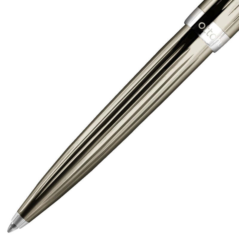 Caneta Esferográfica Design 07 Transparent Pinstripe - Mercado de Luxo - O Maior E-Commerce de Bens, Produtos e Serviços de Luxo do Brasil.