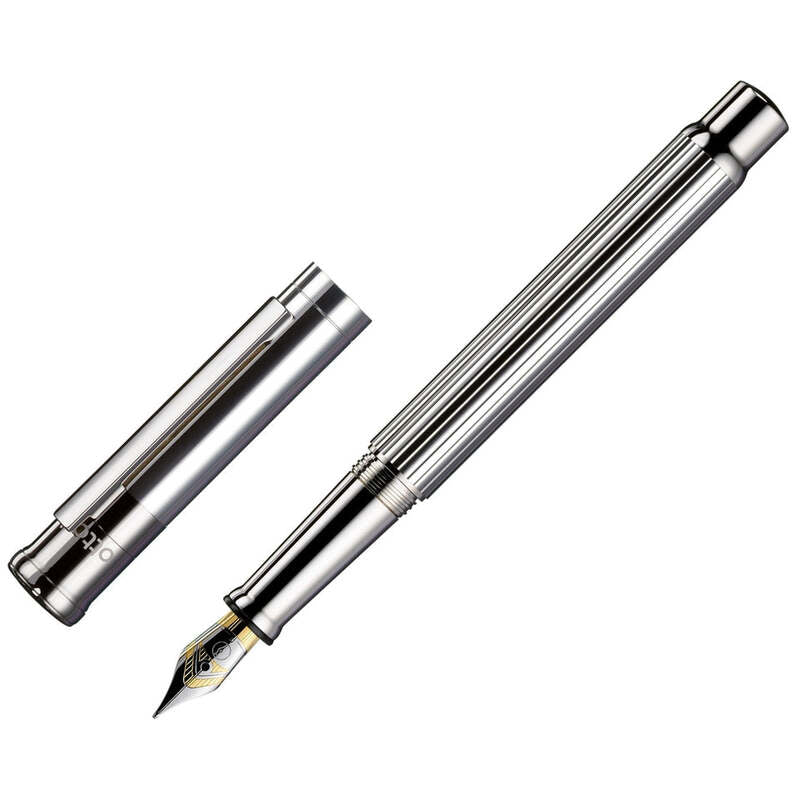 Caneta Tinteiro Design 04 Pinstripe Platin