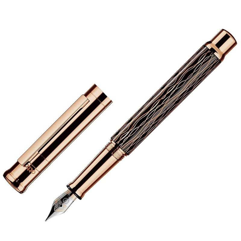 Caneta Tinteiro Design 04 Wave Rose Guilloche