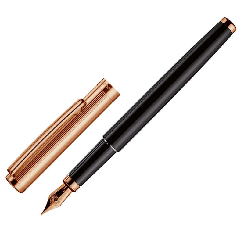 Caneta Tinteiro Design 01 Rosé Thread Guilloche - Mercado de Luxo - O Maior E-Commerce de Bens, Produtos e Serviços de Luxo do Brasil.