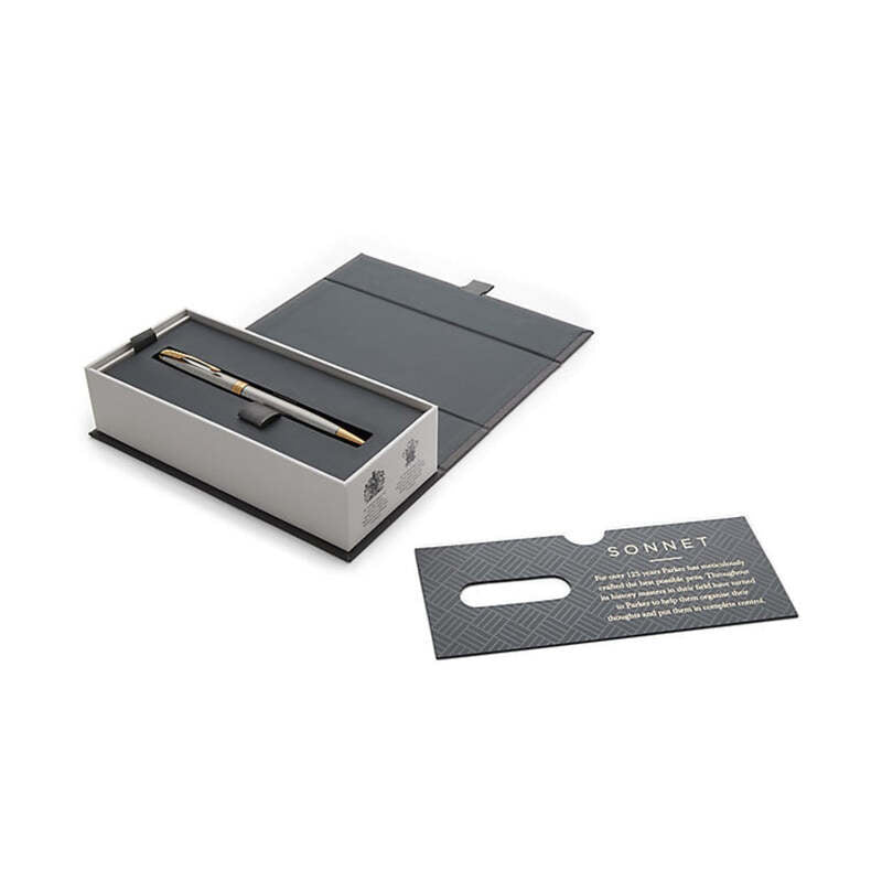 Caneta Esferográfica Sonnet Stainless Steel G.C. - Mercado de Luxo - O Maior E-Commerce de Bens, Produtos e Serviços de Luxo do Brasil.