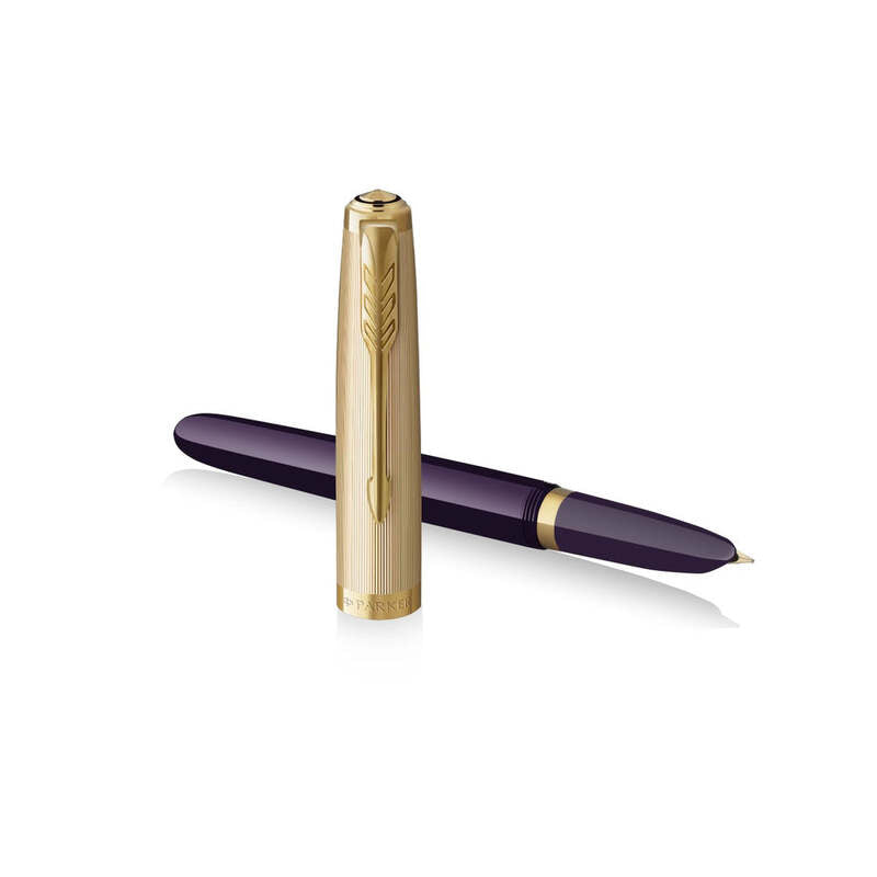 Caneta Tinteiro 51 Deluxe Plum G.C. Ouro 18k - Mercado de Luxo - O Maior E-Commerce de Bens, Produtos e Serviços de Luxo do Brasil.
