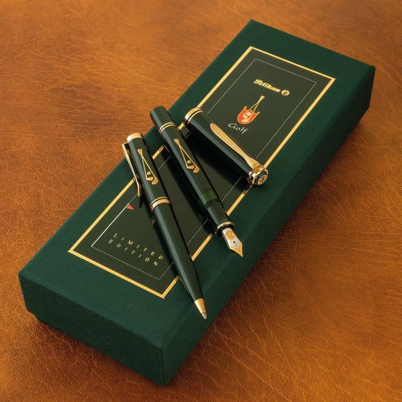 Caneta Esferográfica M/K 816 Golf - Conjunto Esferográfica e Tinteiro - Edição Limitada 1996 - Mercado de Luxo - O Maior E-Commerce de Bens, Produtos e Serviços de Luxo do Brasil.