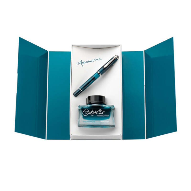 Caneta Tinteiro Classic M205 Aquamarine Set - Edição Especial 2016 - Mercado de Luxo - O Maior E-Commerce de Bens, Produtos e Serviços de Luxo do Brasil.
