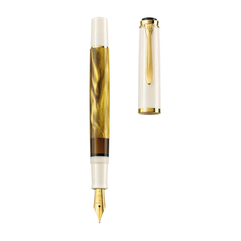 Caneta Tinteiro Classic M200 Gold Marbled - Edição Especial 2019 - Mercado de Luxo - O Maior E-Commerce de Bens, Produtos e Serviços de Luxo do Brasil.