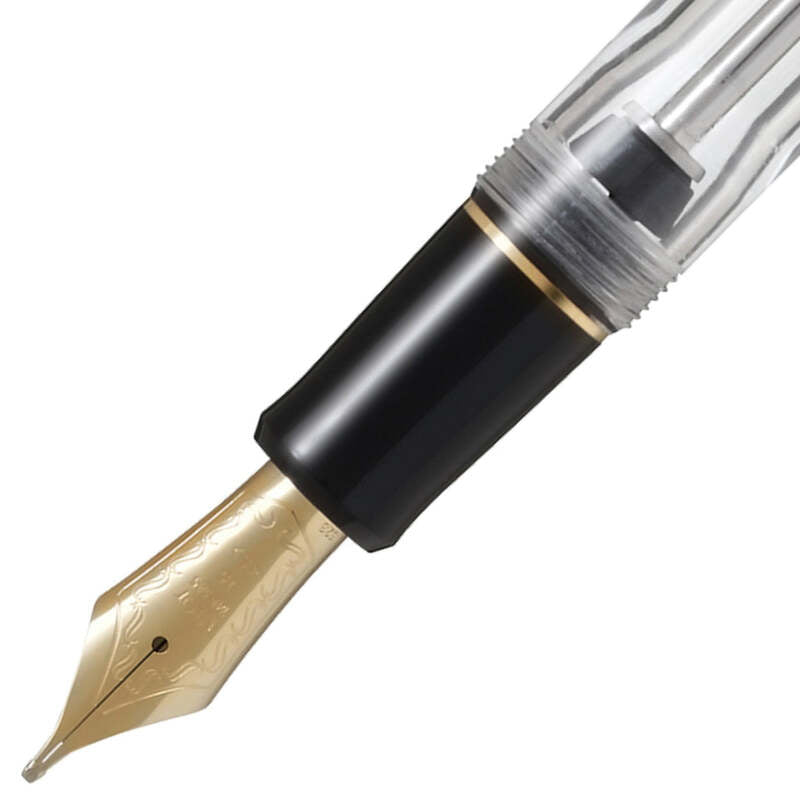 Caneta Tinteiro Custom 823 Clear Ouro 14k - Mercado de Luxo - O Maior E-Commerce de Bens, Produtos e Serviços de Luxo do Brasil.