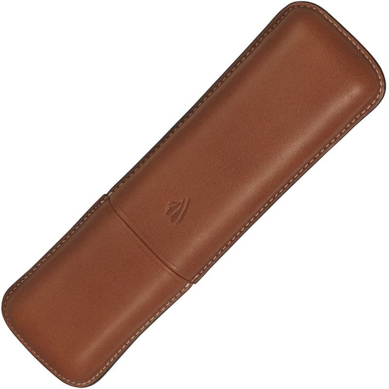 Porta Caneta Hard Riviera Cognac para 2 unid