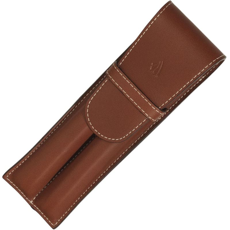 Porta Caneta Riviera Cognac para 2 unid
