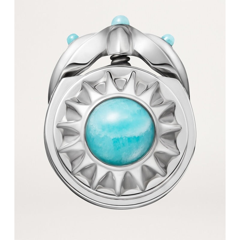 Caneta Esferográfica Sterling Silver, Turquoise and Mother-Of-Pearl Palm Tree - Mercado de Luxo - O Maior E-Commerce de Bens, Produtos e Serviços de Luxo do Brasil.