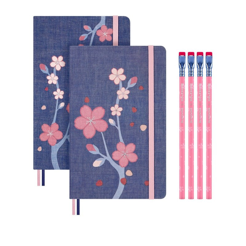 Lapiseira Sakura Collection Notebooks and Pencils Gift Set