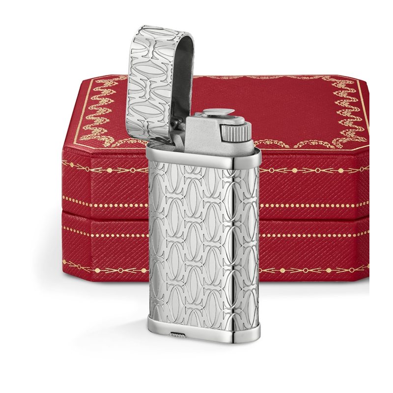 Isqueiro Palladium Double C de Cartier - Mercado de Luxo - O Maior E-Commerce de Bens, Produtos e Serviços de Luxo do Brasil.