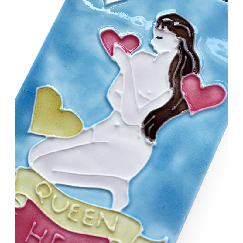 Caixa de Fósforo Ceramic Queen of Hearts - Mercado de Luxo - O Maior E-Commerce de Bens, Produtos e Serviços de Luxo do Brasil.