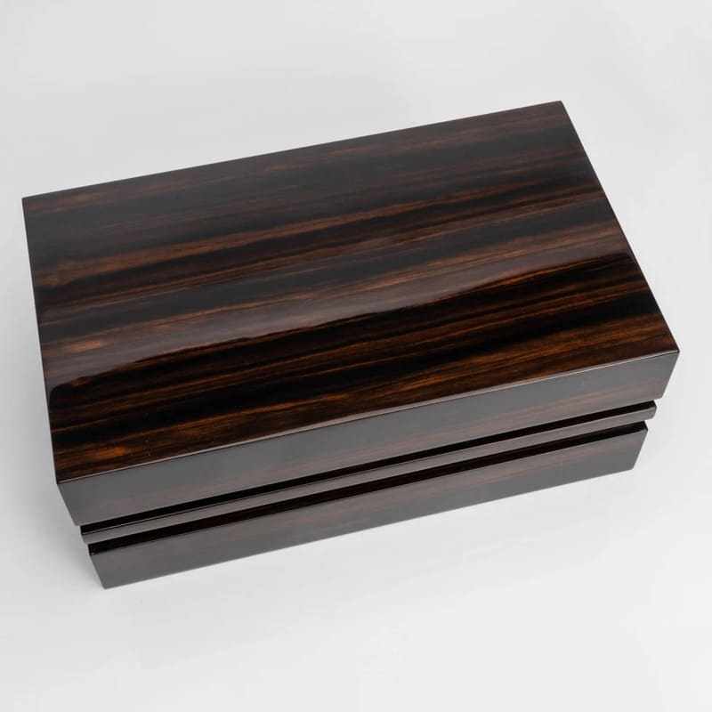 Umidor Winston Wood box em Ébano de Macassar - Mercado de Luxo - O Maior E-Commerce de Bens, Produtos e Serviços de Luxo do Brasil.