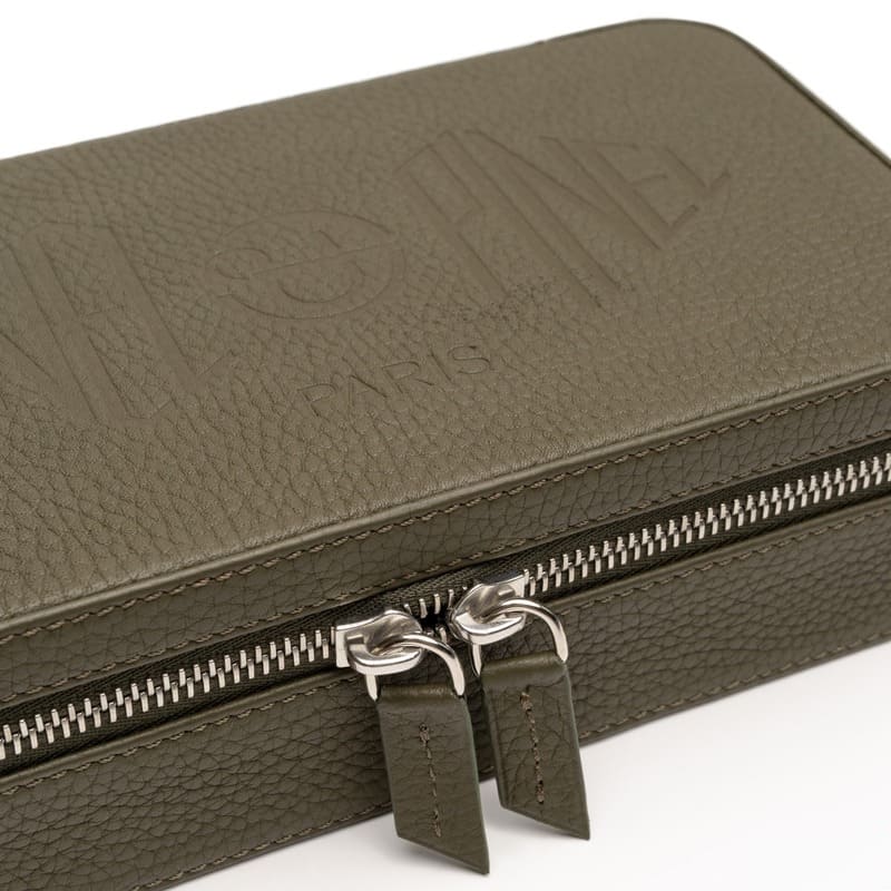 Umidor Boîte à Cigares Pappy Boyington Taurillon Caqui - Mercado de Luxo - O Maior E-Commerce de Bens, Produtos e Serviços de Luxo do Brasil.