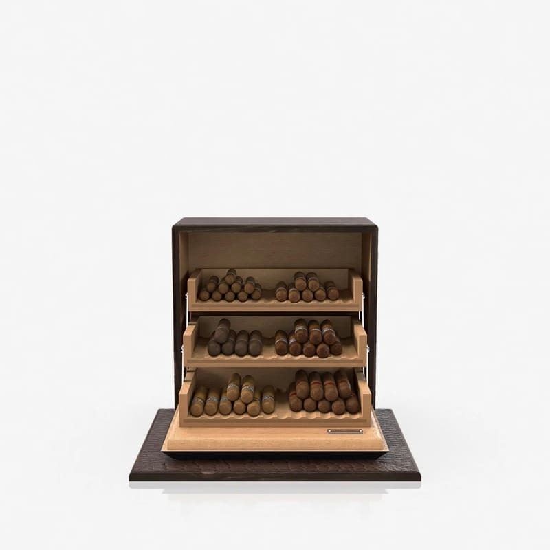 Umidor Alligator Marrom Cr - Mercado de Luxo - O Maior E-Commerce de Bens, Produtos e Serviços de Luxo do Brasil.