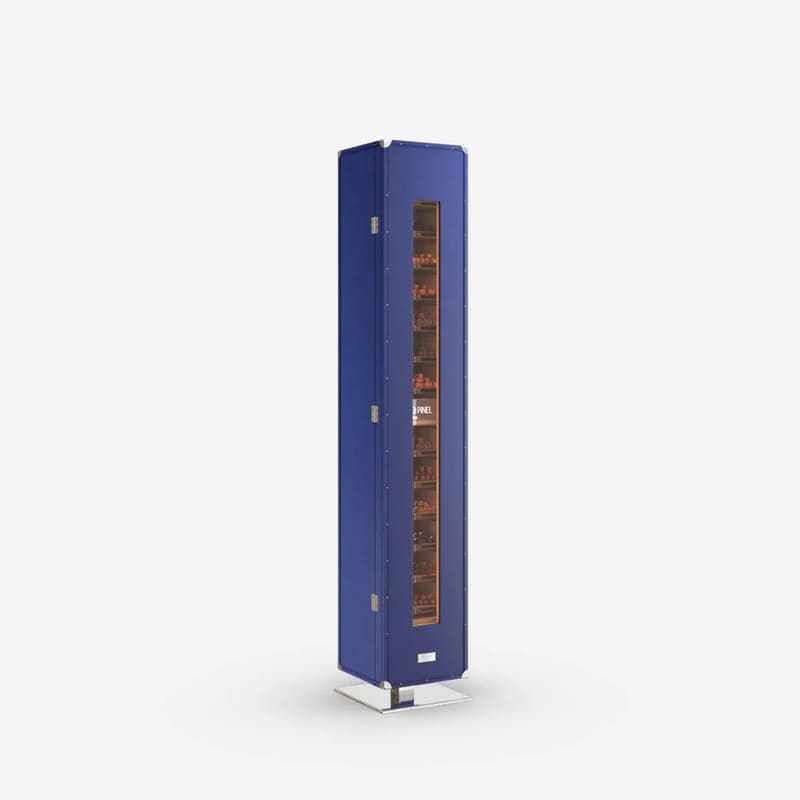 Umidor Leather Column Trunk Azul - Mercado de Luxo - O Maior E-Commerce de Bens, Produtos e Serviços de Luxo do Brasil.