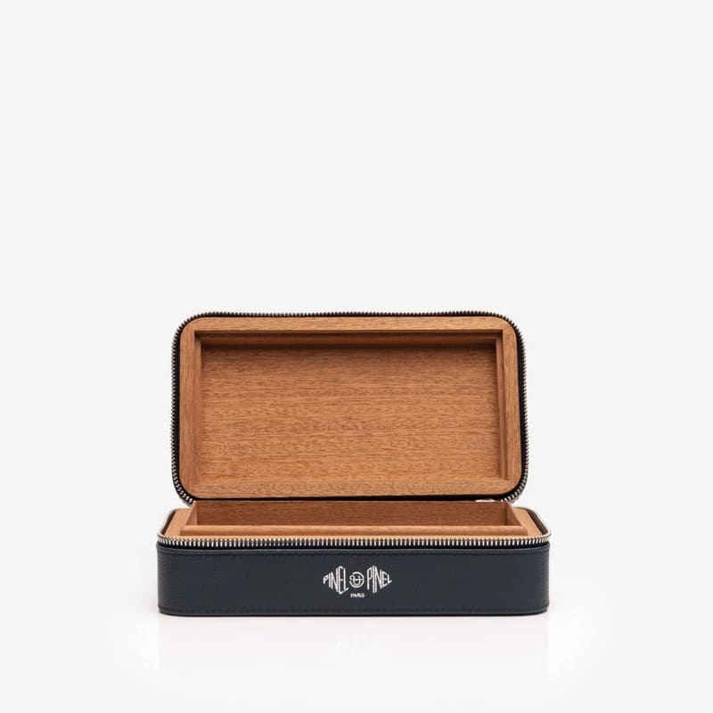 Umidor Boîte à Cigares Pappy Boyington Toile Enduite Azul - Mercado de Luxo - O Maior E-Commerce de Bens, Produtos e Serviços de Luxo do Brasil.