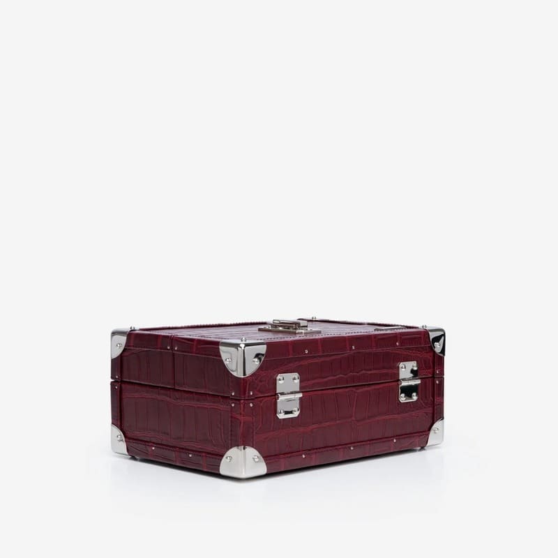 Umidor Cave à Cigares Mini Malle Crocodile Vermelho - Mercado de Luxo - O Maior E-Commerce de Bens, Produtos e Serviços de Luxo do Brasil.