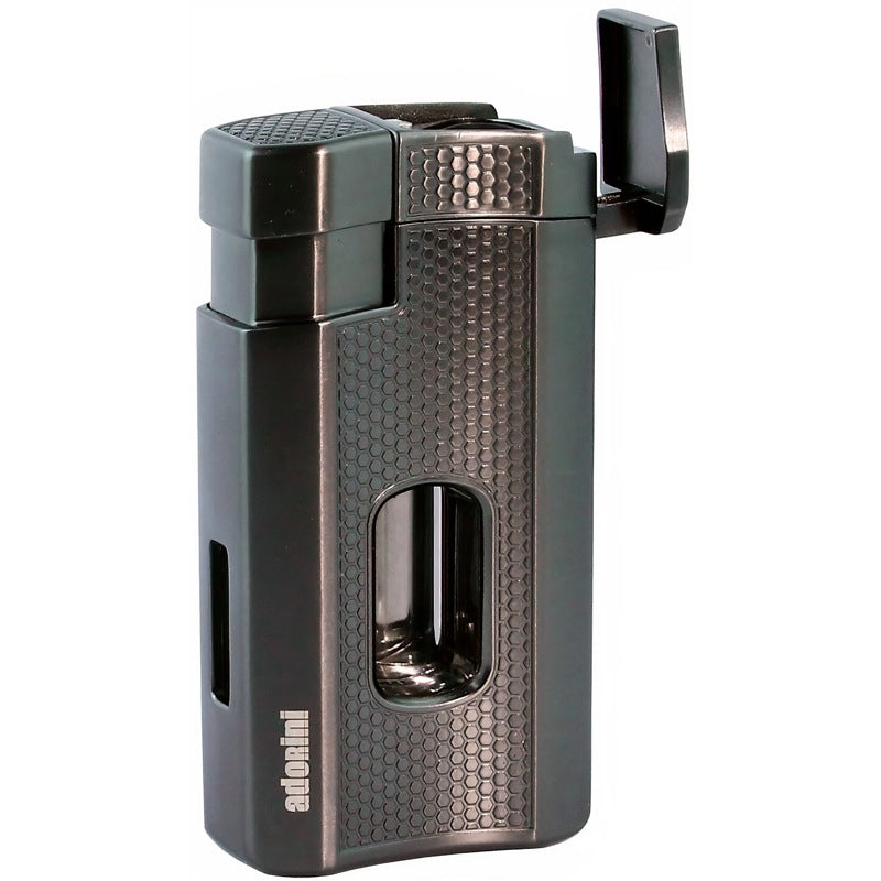 Isqueiro Triple Jet V-Cut Gun Metal - Mercado de Luxo - O Maior E-Commerce de Bens, Produtos e Serviços de Luxo do Brasil.