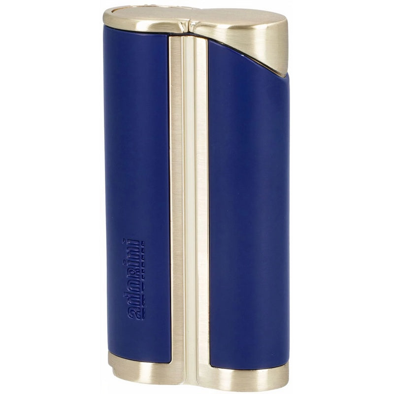 Curva de Jato Único Azul / Ouro Amarelo incl. Perfurador de Charuto - Mercado de Luxo - O Maior E-Commerce de Bens, Produtos e Serviços de Luxo do Brasil.