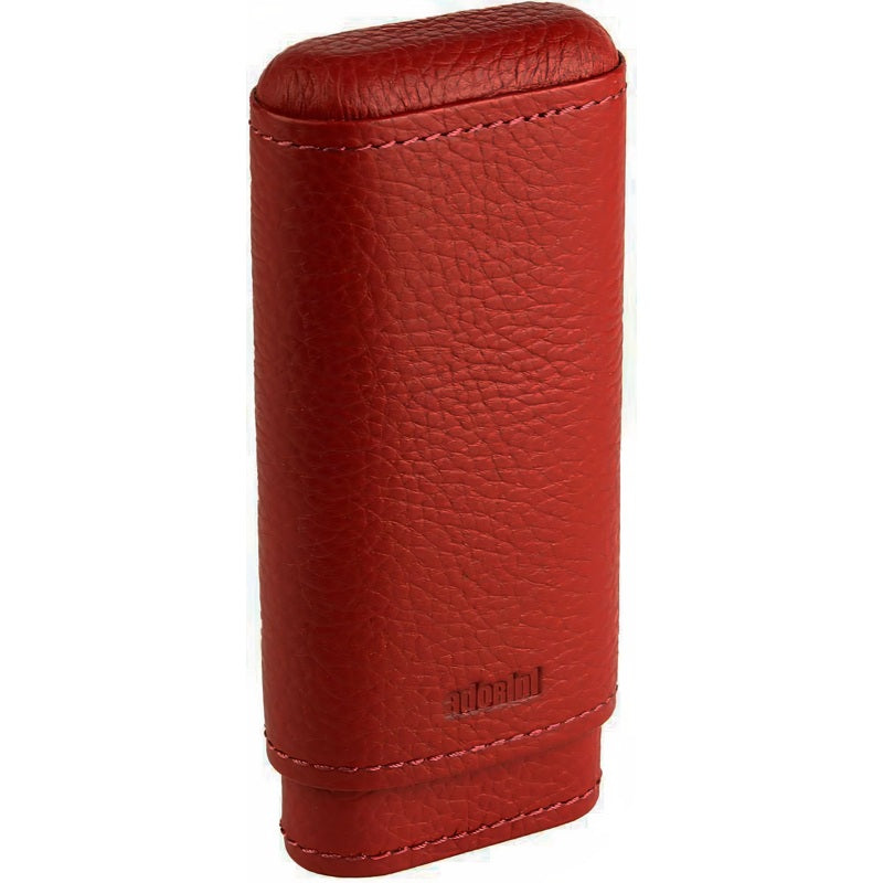 Estojo vermelho para 2-3 charutos em couro legítimo - Mercado de Luxo - O Maior E-Commerce de Bens, Produtos e Serviços de Luxo do Brasil.