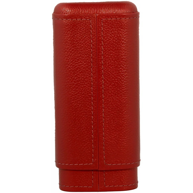 Estojo vermelho para 2-3 charutos em couro legítimo - Mercado de Luxo - O Maior E-Commerce de Bens, Produtos e Serviços de Luxo do Brasil.