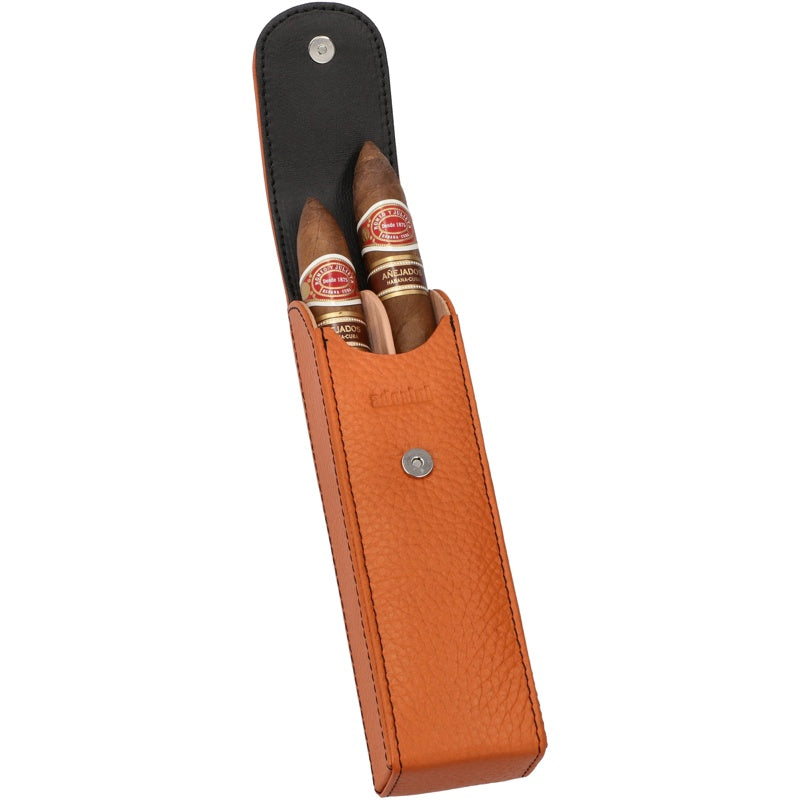 Caixa de bolso de charutos laranja com fio preto - Mercado de Luxo - O Maior E-Commerce de Bens, Produtos e Serviços de Luxo do Brasil.